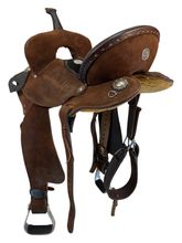 14 Inch Used Double J Barrel Saddle Feather Lite Wide Tree