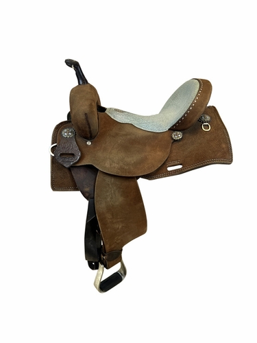 PRICE REDUCED! 14 Inch Used Double J Barrel Saddle Wide Tree
