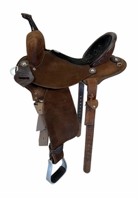 14 Inch Used Double J Barrel Saddle Wide Tree Featherlite