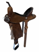 14 Inch Used Double J Barrel Saddle Wide Tree Featherlite