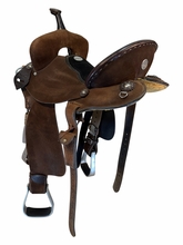 14 Inch Used Double J Barrel Saddle Wide Tree Featherlite
