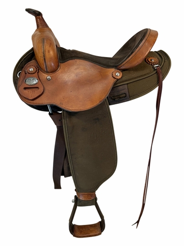 14 Inch Used Fabtron Barrel Saddle 7100 C