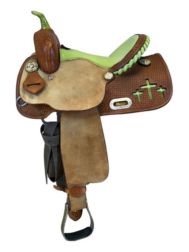 14 Inch Used HR Hud Roberts Saddlery Barrel Saddle