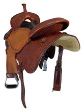 HOLD 2026/04/01c 14 Inch Used Martin Barrel Saddle X Wide Tree Sherri Cervi Crown C