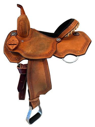 SOLD 2025/07/09j  14 Inch Used Scott Thomas Barrel Saddle