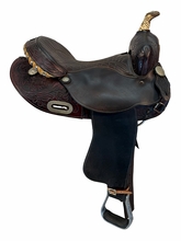 14 Inch Used TexTan Barrel Saddle Medium Tree
