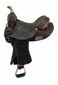 14 Inch Used TexTan Barrel Saddle Medium Tree