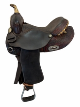 14 Inch Used TexTan Barrel Saddle Medium Tree