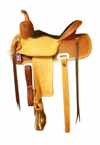 14" to 16.5" HR Hud Roberts Western Trail Saddle 400
