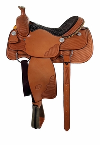 14" to 16" Billy Cook Basket Stamped Ladies All Around Saddle 2046
