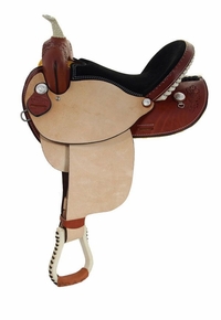 14" to 16" Dakota Oak Leaf Barrel Racing Saddle 300