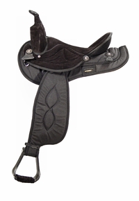 14" to 17" Big Horn Black Synthetic Saddle 599 600 601 602 603 604