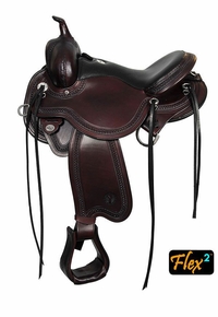 14" to 17" Circle Y Julie Goodnight Blue Ridge Flex2 Trail Saddle 1751