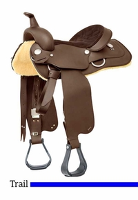 14" to 17" Wintec Western All Rounder SemiQH Saddle