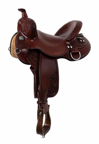 14" to 18" Circle Y Nikki Reed Bayou Bloom Flex2 Trail Saddle 2386