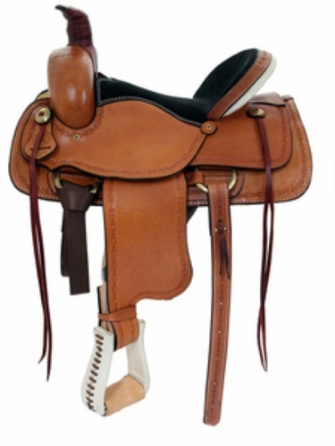 15" to 17" American Saddlery Hoss High Roper Saddle 1635