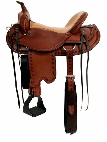 15" to 17" Dakota Draft Horse Trail Saddle 214