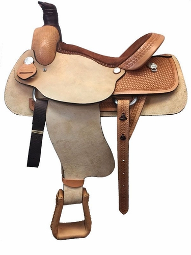 15" to 17" Dakota Roughout Roping Saddle 502
