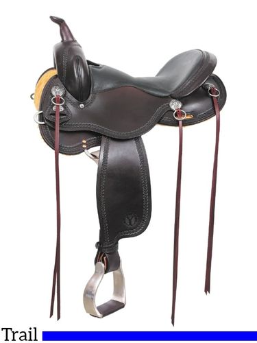 15" to 17" Circle Y Gillette Trail Saddle 2615 w/Free Pad