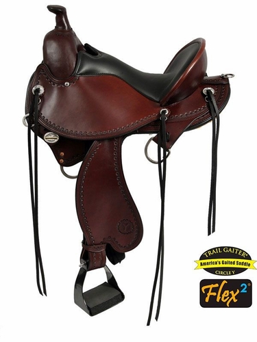 15" to 17" Circle Y Kentucky Flex2 Trail Gaiter Saddle 1582