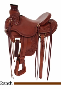 15" 16" 17" South Bend Saddle Co Wade Tree Ranch Saddle 1737