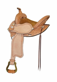 15� 16� Crates Floral Sunset Barrel Racer Saddle 7724