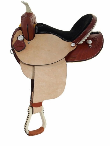 14" to 16" Dakota Oak Leaf Barrel Racing Saddle 300