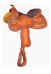 15.5" 16" Crates Ladies Tooled Reiner Saddle 4521