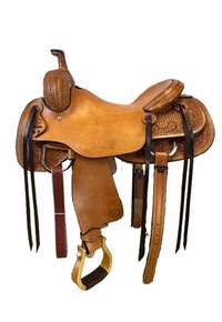15.5" to 17" HR Hud Roberts Ranch Cutter Saddle 729H