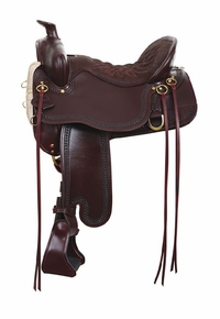 15.5" to 18.5" Tucker Heritage High Plains Trail Saddle 360