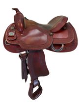 15.5Inch Crates Ladies Tooled Reining Saddle Medium Tree 4521