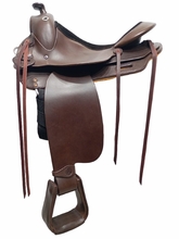 15.5inch DP Saddlery Flex Fit Vario Adjustable Tree 1460 - Trail Ranger Saddle 9276 Free Girth Free Girth