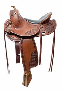 15.5inch DP Saddlery Flex Fit Vario Adjustable Tree 1805 - Old Style Saddle 9172 Free Girth Free Girth