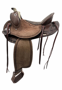 15.5inch DP Saddlery Flex Fit Vario Adjustable Tree 1805 - Old Style Saddle 9180 Free Girth Free Girth