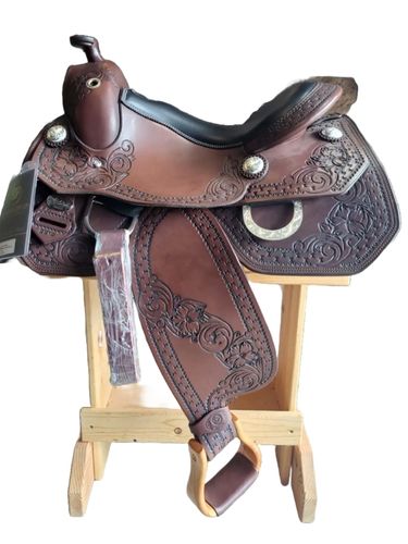 15.5inch DP Saddlery Flex Fit Vario Adjustable Tree 2212 Saddle 6447