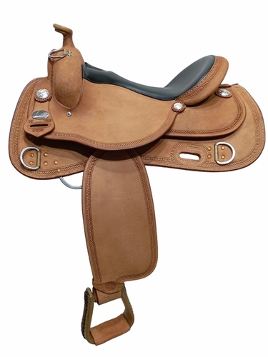 15.5inch DP Saddlery Trainer Roughout Saddle 2206-9108