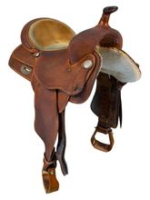 15.5Inch Used Alamo Saddlery Trail Saddle Medium Tree 1050