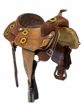 15.5Inch Used Alamo Sunflower Trail Saddle Wide Tree