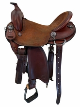 15.5Inch Used Allegany Mountain Saddlery Trail Saddle Medium Tree