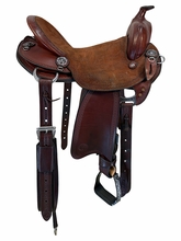 15.5Inch Used Allegany Mountain Saddlery Trail Saddle Medium Tree