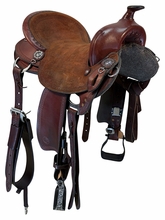 15.5Inch Used Allegany Mountain Saddlery Trail Saddle Medium Tree