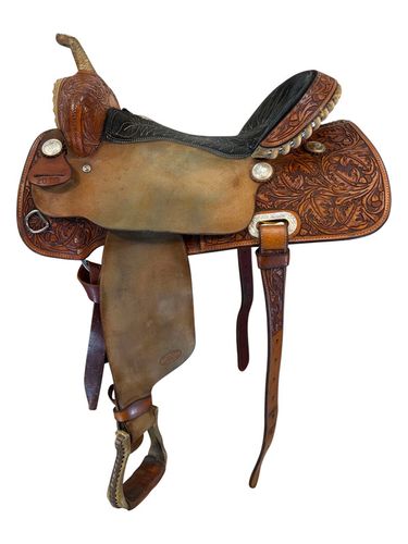 15.5Inch Used Billy Cook Halfbreed Barrel Saddle Wide Tree 2010