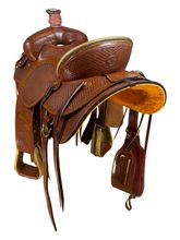PRICE REDUCED! 15.5Inch Used Billy Cook High Country Rancher Saddle 2175 *Free Shipping*