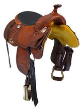 15.5Inch Used Billy Cook Pro Reiner Saddle Wide Tree 9602