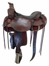 15.5Inch Used Billy Cook Ranch Saddle Wide Tree