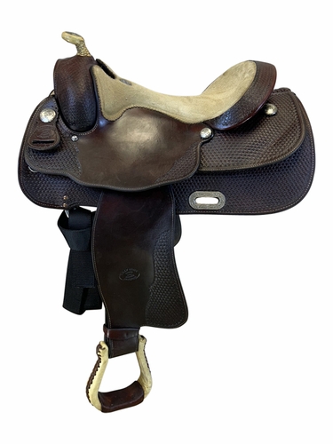15.5Inch Used Billy Cook Reining Saddle 8949