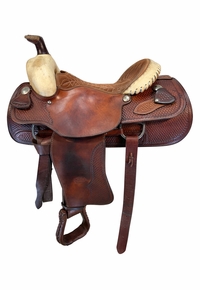15.5Inch Used Billy Cook Roping Saddle 2024