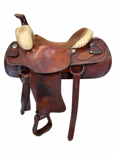 15.5Inch Used Billy Cook Roping Saddle 2024