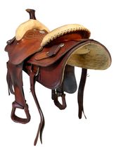 15.5Inch Used Billy Cook Roping Saddle 2024