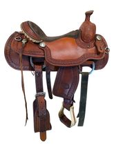 15.5Inch Used Billy Cook Roping Saddle Wide Tree 2146